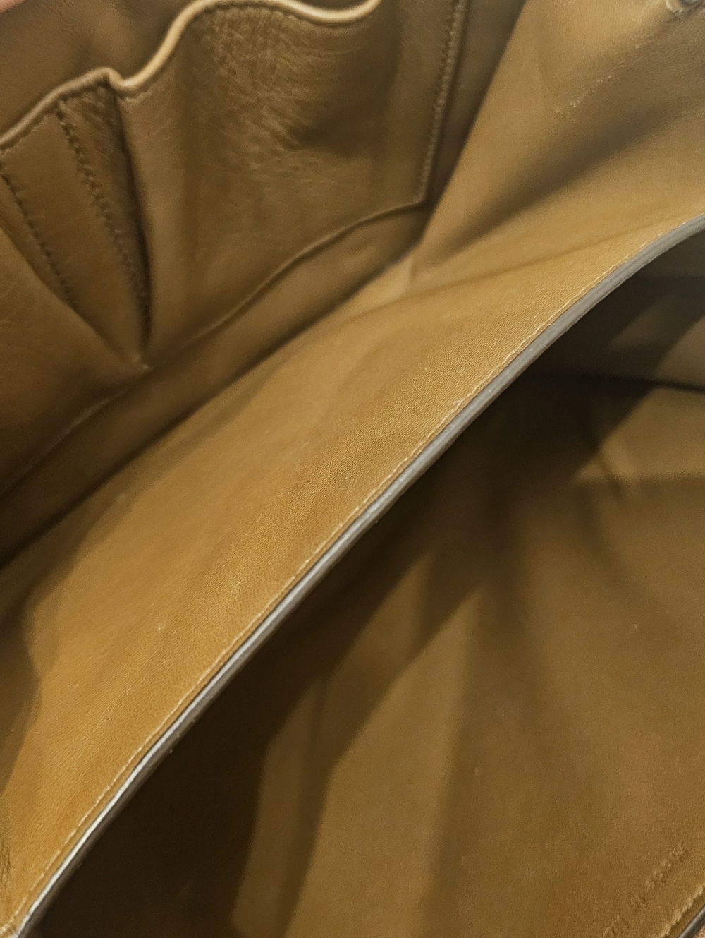Vintage Celine Classic Box Bag Brown Smooth Calfskin Gold Hardware Crossbody - Picture 11 of 16